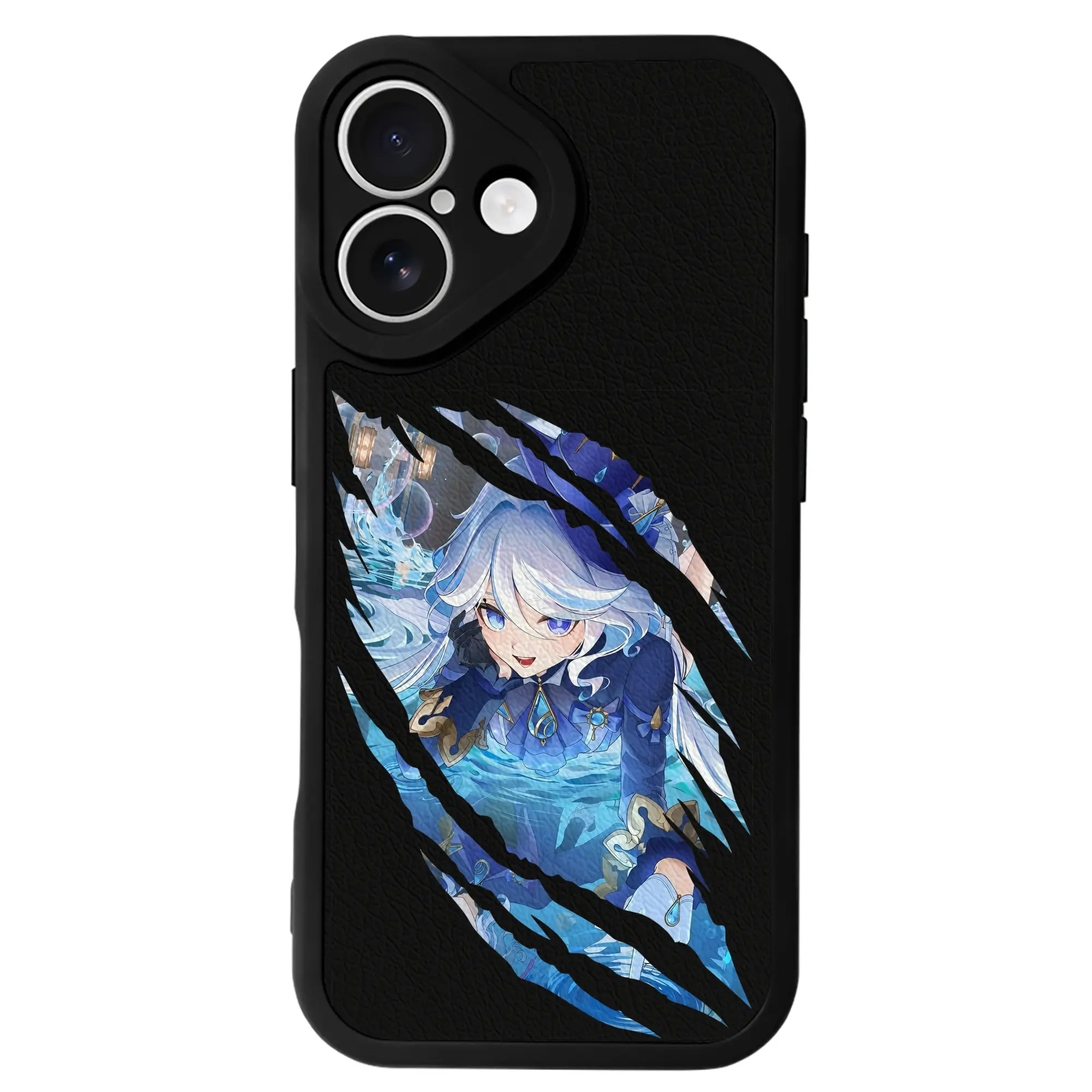 原 神 グッズ フリーナ - IPhone 16シリーズ対応 ・ シリコンスマホケース ・ レザー調 ・ 高精度フィット ・ 耐衝撃 ・ ワイヤレス充電対応 ・ 精密カット